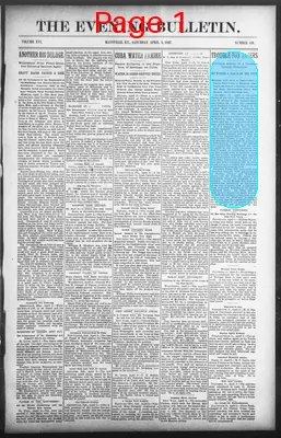 Page thumbnail for The Evening Bulletin