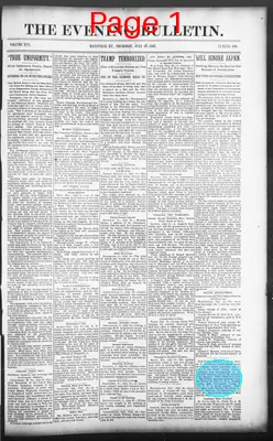 Page thumbnail for The Evening Bulletin