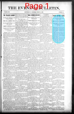 Page thumbnail for The Evening Bulletin
