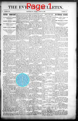 Page thumbnail for The Evening Bulletin