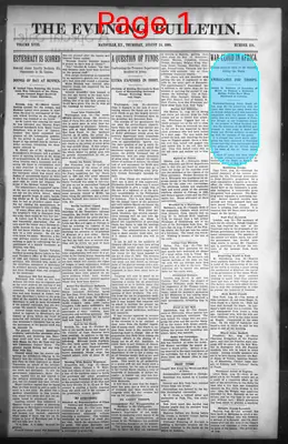 Page thumbnail for The Evening Bulletin