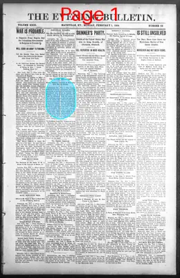 Page thumbnail for The Evening Bulletin