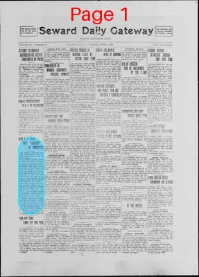 Page thumbnail for Seward Daily Gateway