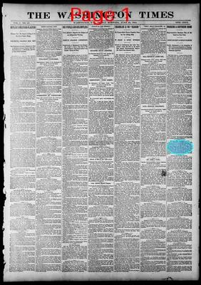 Page thumbnail for The Washington Times