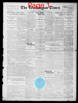 Page thumbnail for The Washington Times