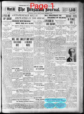 Page thumbnail for The Pensacola Journal