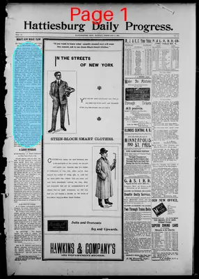 Page thumbnail for Hattiesburg Daily Progress