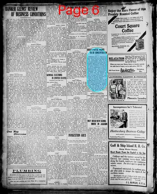 Page thumbnail for The Hattiesburg News