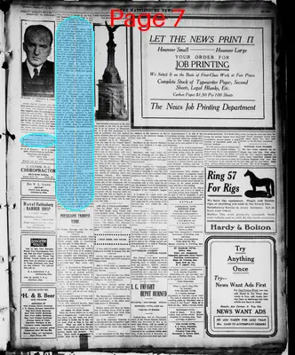 Page thumbnail for The Hattiesburg News