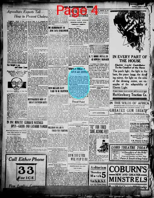 Page thumbnail for The Hattiesburg News