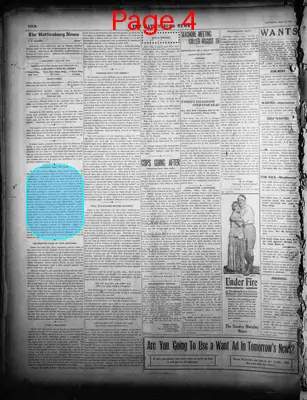 Page thumbnail for The Hattiesburg News