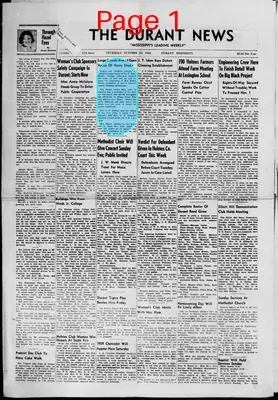 Page thumbnail for The Durant News