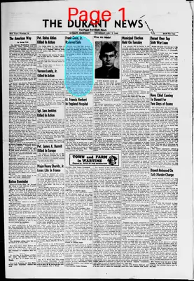 Page thumbnail for The Durant News