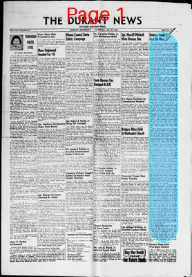 Page thumbnail for The Durant News