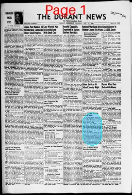 Page thumbnail for The Durant News