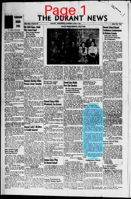 Page thumbnail for The Durant News