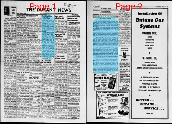 Page thumbnail for The Durant News