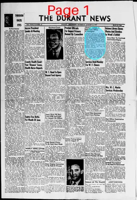 Page thumbnail for The Durant News