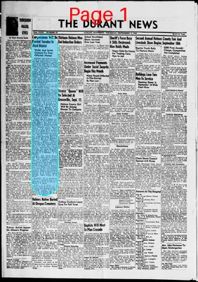 Page thumbnail for The Durant News