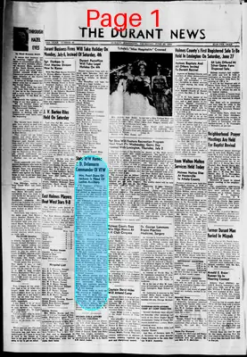 Page thumbnail for The Durant News