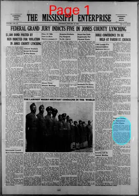 Page thumbnail for The Mississippi Enterprise