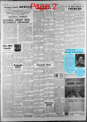 Page thumbnail for Holmes County Herald