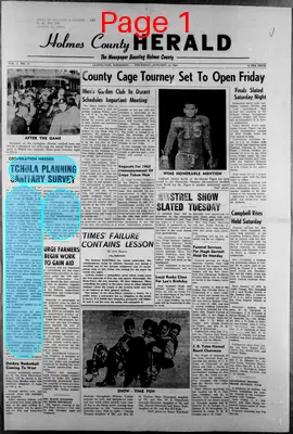 Page thumbnail for Holmes County Herald