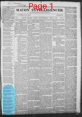 Page thumbnail for Macon Intelligencer