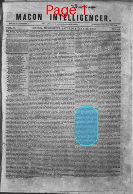 Page thumbnail for Macon Intelligencer