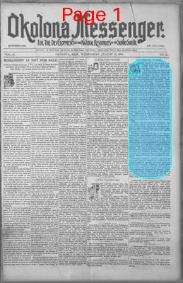 Page thumbnail for Okolona Messenger