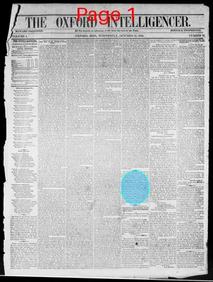 Page thumbnail for The Oxford Intelligencer