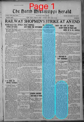 Page thumbnail for The North Mississippi Herald
