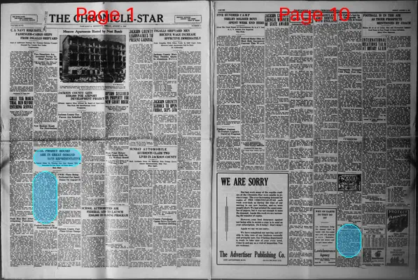 Page thumbnail for The Chronicle Star