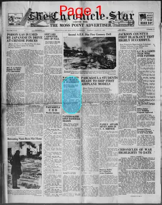 Page thumbnail for The Chronicle Star Combined With The Moss Point Advertiser
