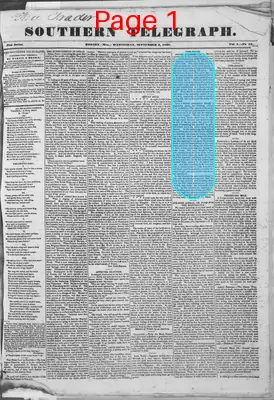 Page thumbnail for Southern Telegraph