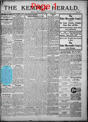 Page thumbnail for The Kemper Herald