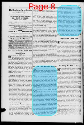 Page thumbnail for The Southern Farm Gazette