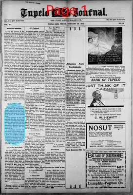 Page thumbnail for The Tupelo Journal
