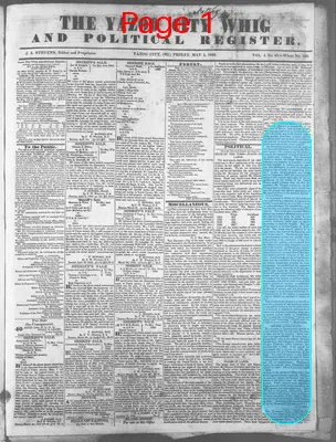 Page thumbnail for The Yazoo City Whig And Political Register