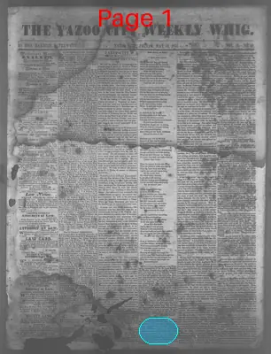 Page thumbnail for The Yazoo City Weekly Whig