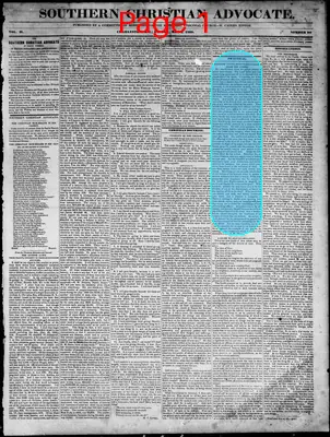 Page thumbnail for Southern Christian Advocate
