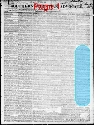 Page thumbnail for Southern Christian Advocate