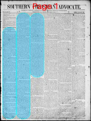 Page thumbnail for Southern Christian Advocate