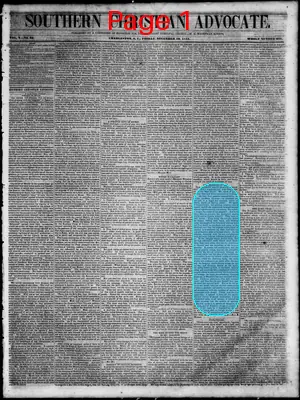 Page thumbnail for Southern Christian Advocate