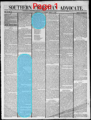 Page thumbnail for Southern Christian Advocate