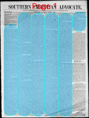 Page thumbnail for Southern Christian Advocate