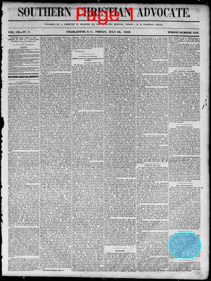 Page thumbnail for Southern Christian Advocate