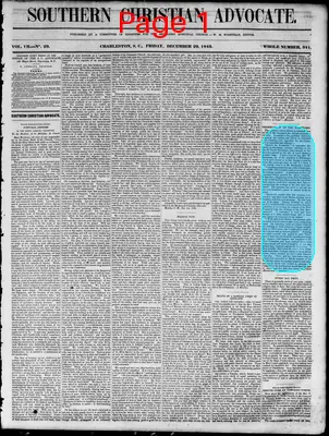 Page thumbnail for Southern Christian Advocate
