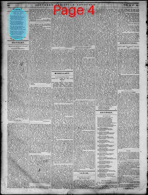 Page thumbnail for Southern Christian Advocate