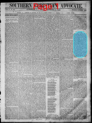 Page thumbnail for Southern Christian Advocate